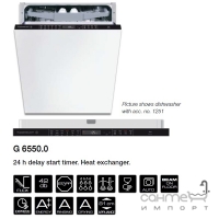 Встраиваемая посудомоечная машина на 13 комплектов посуды Kuppersbusch G6550.0V