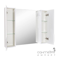 Зеркало с двумя шкафчиками Аква Родос Родорс 100 белый