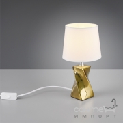 Настільна лампа Trio Reality Abeba R50771579 золото/біла тканина