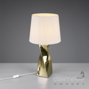 Настольная лампа Trio Reality Abeba R50773479 золото/белая ткань