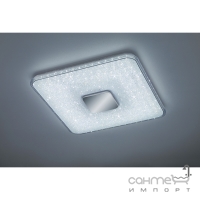 Стельовий LED-світильник з пультом та 3 режимами світла Trio Akura 628890100 хром/білий