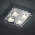 Потолочный LED-светильник Trio Antonio 627910406 хром/стекло