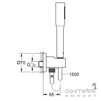 Душевой гарнитур Grohe Euphoria 26404000 хром