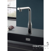 Змішувач-термостат для кухні з витяжним виливом Grohe Essence SmartControl 31615000 хром