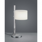 Настільна лампа Trio Arcor 507900107 матовий нікель/біла тканина