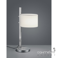 Настольная лампа Trio Arcor 507900107 матовый никель/белая ткань