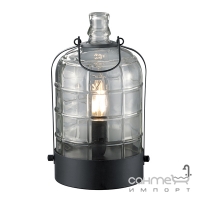 Настольная лампа Trio Astrid 502700102 черный металл/прозрачное стекло