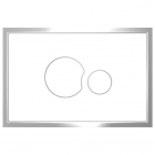 Панель смыва (кнопка) в рамке Sanit S700 16.726.01..0000 пластик, белый