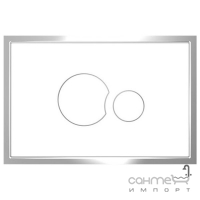 Панель змиву (кнопка) у рамці Sanit S700 16.726.01..0000 пластик, білий