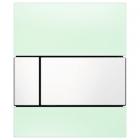 Панель смыва для писсуара TECE TECEsquare 9242803 зеленое стекло/белая клавиша