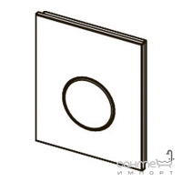 Панель змиву для пісуару скляна (чорне скло) TECE TECEloop Urinal 9242656 глянсовий хром