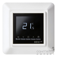 Електронний терморегулятор для теплої підлоги DEVI devireg Opti 140F1055 білий
