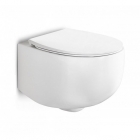 Унітаз підвісний безободковий AeT Dot 2.0 S555TOROV6100 з сидінням Soft-Close TakeOff C555R100 білий глянсовий