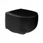 Унітаз підвісний безободковий AeT Dot 2.0 S555TOROV6105 із сидінням Soft-Close TakeOff C555R105 чорний матовий