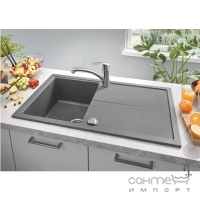 Гранітна кухонна мийка Grohe K400 31640AT0 сірий граніт