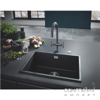 Гранітна кухонна мийка Grohe K700 31655AP0 чорний граніт
