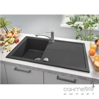 Гранітна кухонна мийка Grohe K400 31640AP0 чорний граніт