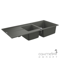 Гранітна кухонна мийка Grohe K400 31643AT0 сірий граніт