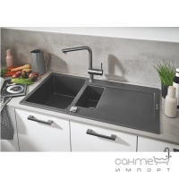 Гранітна кухонна мийка Grohe K500 31646AT0 сірий граніт