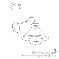 Настенный светильник Nowodvorski Loft 5554 античный белый/латунь