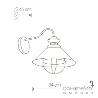 Настенный светильник Nowodvorski Loft 5058 шоколад/латунь