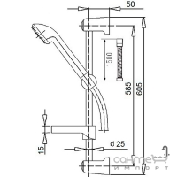 Набір змішувачів для ванни Q-tap Set CRM 40-111 хром