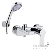 Смеситель для ванны с душевым гарнитуром Q-tap Form CRM 006 хром