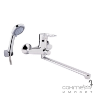 Змішувач для ванни з душовим гарнітуром Q-tap Hansberg CRM 005 NEW хром