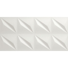 Настенная плитка 40x80 Atlas Concorde 3D Wall Design Flash White Matt Белая, Матовая