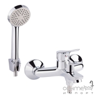 Змішувач для ванни з душовим гарнітуром Q-tap Loft CRM 006 хром