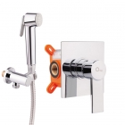 Гігієнічний душ прихованого монтажу Q-tap Form CRM 001AB SQ хром