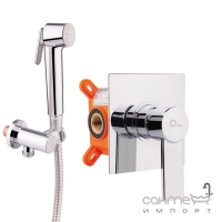 Гігієнічний душ прихованого монтажу Q-tap Form CRM 001AB SQ хром