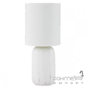 Настільна лампа Trio Reality Clay R50411001 біла кераміка/біла тканина