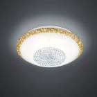 Потолочный LED-светильник Trio Comtess 656211800 белое стекло/золото/кристаллы