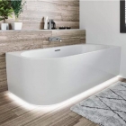 Акриловая ванна с нижней LED-подсветкой и панелью Riho Desire L 184x84 BD0600500K00133 белая