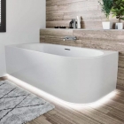Акрилова ванна з нижньою LED-підсвічуванням та панеллю Riho Desire R 184x84 BD0500500K00133 біла