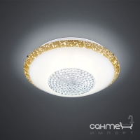 Потолочный LED-светильник Trio Comtess 656211800 белое стекло/золото/кристаллы