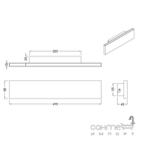 Настенный LED-светильник Trio Concha 225174742 антрацит