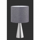 Настольная лампа Trio Cosinus 506500107 матовый никель/серая ткань