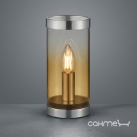 Настольная лампа Trio Reality Cosy R50001013 хром/стекло amber