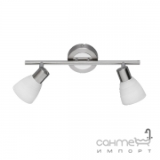 Спот на 2 LED-лампы Trio Carico 871510207 матовый никель/белое стекло браш