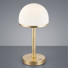 Настольная LED-лампа Trio Berlin 527590179 золото/белое стекло