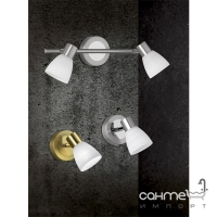 Спот на 2 LED-лампи Trio Carico 871510207 матовий нікель/біле скло браш
