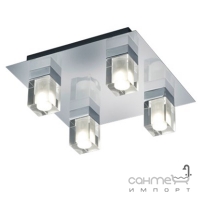 Потолочный LED-светильник Trio Cubo 681910406 хром/прозрачное/матовое стекло