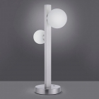 Настольная LED-лампа с дистанционным управлением Trio Dicapo RGB 550810207 матовый никель/белое стекло