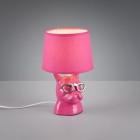 Настільна лампа Trio Reality Dosy R50231093 рожева кераміка/рожева тканина