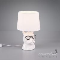 Настільна лампа Trio Reality Dosy R50231001 біла кераміка/біла тканина