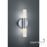 Настінний LED-світильник для ванної Trio Dylan 283370206 хром/біле скло