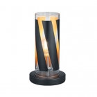 Настільна лампа Trio Reality Farina R50900132 чорна матова/скло декор