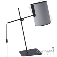 Настольная лампа Nowodvorski Zelda 6012 черный/серая ткань